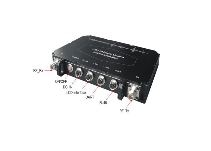 Émetteur visuel du modem COFDM de radio d'IP de H.265 FDD pour le système de communication tactique
